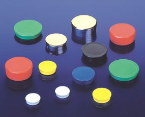 Organisationsmagnete, runde flache Ausführung mit Ferrit-Magneten