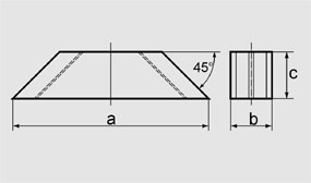 Zeichnung Permanent-magnetischer Gehrungsspanner aus AlNiCo 500