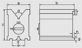 Zeichnung Permanent-magnetische Prismenblöcke