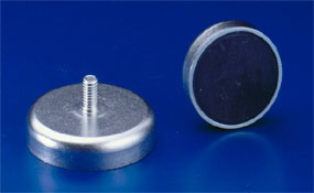Magnetflachgreifer mit Gewindezapfen aus Hartferrit