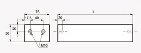 Zeichnung - Plattenmagnet Typ FDB