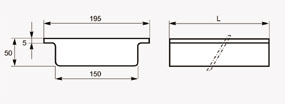 Zeichnung - Plattenmagnet Typ FDL