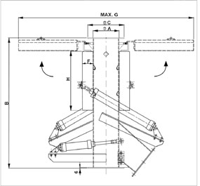 Zeichnung - Automatisch reinigende Platten-Rohrmagnete