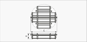 Zeichnung - Permanent-Magnetgitter, rund
