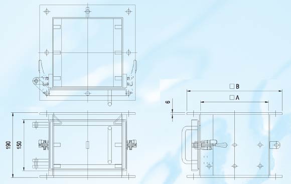 Zeichnung - Permanent-Magnetgittersysteme im Gehäuse - Typ MAGBOX