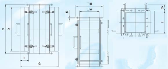 Zeichnung - Permanent-Platten-Rohrmagnete für Nahrungsmittel- und Pharmaindustrie