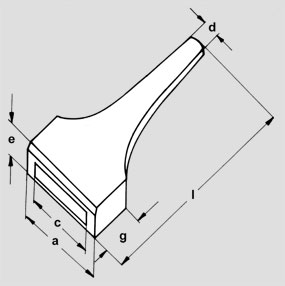 Zeichnung - Imperial Stahltypenhalter