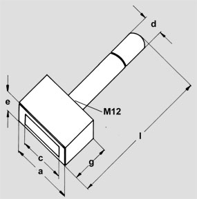 Zeichnung - Imperial Euro-Stahltypenhalter