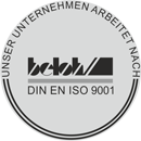 Unser Unternehmen arbeitet nach DIN EN ISO 9001