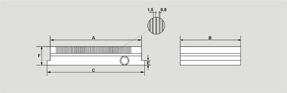 Magnetspannplatte mit feinster Querpolteilung - niedrige Bauhöhe (40 mm)